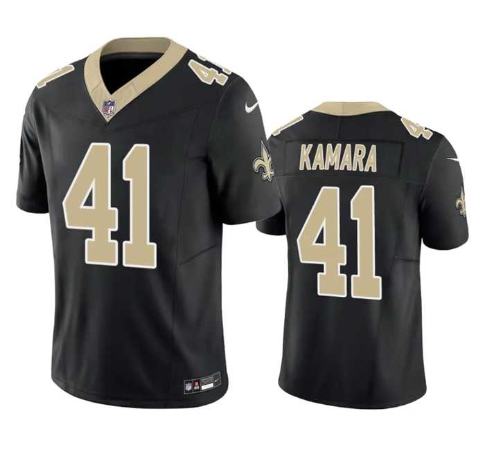 Men & Women & Youth New Orleans Saints #41 Alvin Kamara Black 2023 F.U.S.E. Vapor Untouchable Limited Stitched Jersey